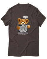 T-Shirt Αντρικό - You See Me Through - Color Thumbnail Καφέ