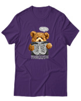 T-Shirt Αντρικό - You See Me Through - Color Thumbnail Σκούρο Μωβ