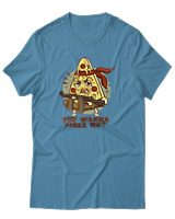 T-Shirt Αντρικό - You Wanna Pizza Me - Color Thumbnail Τιρκουάζ