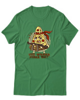 T-Shirt Αντρικό - You Wanna Pizza Me - Color Thumbnail Πράσινο