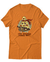 T-Shirt Αντρικό - You Wanna Pizza Me - Color Thumbnail Πορτοκαλί