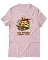 T-Shirt Αντρικό - You Wanna Pizza Me - Color Thumbnail Απαλό Ροζ
