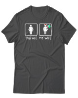 T-Shirt Αντρικό - Your Wife My Wife - Color Thumbnail Ανθρακί