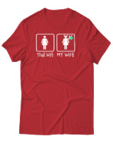 T-Shirt Αντρικό - Your Wife My Wife - Color Thumbnail Κόκκινο