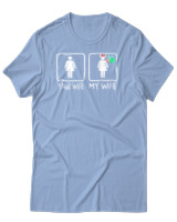 T-Shirt Αντρικό - Your Wife My Wife - Color Thumbnail Γαλάζιο