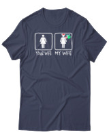 T-Shirt Αντρικό - Your Wife My Wife - Color Thumbnail Μπλε Γκρι