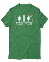 T-Shirt Αντρικό - Your Wife My Wife - Color Thumbnail Πράσινο