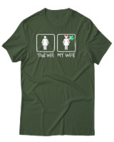 T-Shirt Αντρικό - Your Wife My Wife - Color Thumbnail Κυπαρισσί