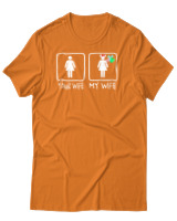 T-Shirt Αντρικό - Your Wife My Wife - Color Thumbnail Πορτοκαλί