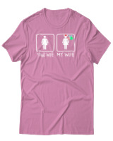T-Shirt Αντρικό - Your Wife My Wife - Color Thumbnail Ροζ