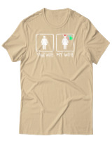 T-Shirt Αντρικό - Your Wife My Wife - Color Thumbnail Μπεζ