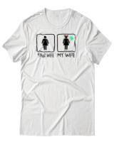 T-Shirt Αντρικό - Your Wife My Wife - Color Thumbnail Άσπρο