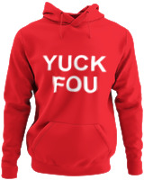 Φούτερ με κουκούλα - Yuck You - Color Thumbnail Κόκκινο