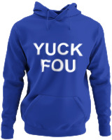 Φούτερ με κουκούλα - Yuck You - Color Thumbnail Μπλε Ρουά
