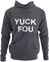 Φούτερ με κουκούλα - Yuck You - Color Thumbnail Ανθρακί