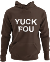 Φούτερ με κουκούλα - Yuck You - Color Thumbnail Καφέ