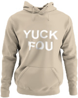 Φούτερ με κουκούλα - Yuck You - Color Thumbnail Μπέζ