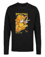 Μακρυμάνικο Μακό Αντρικό - Zenitsu Flash In Sleep Mode - Color Thumbnail Μαύρο