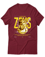 T-Shirt Αντρικό - Zeus Power - Color Thumbnail Σκούρο Κόκκινο