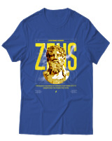 T-Shirt Αντρικό - Zeus Power - Color Thumbnail Μπλε Ρουά