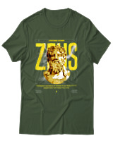 T-Shirt Αντρικό - Zeus Power - Color Thumbnail Κυπαρισσί