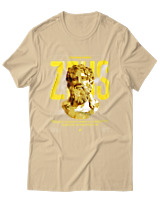T-Shirt Αντρικό - Zeus Power - Color Thumbnail Μπεζ