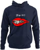 Φούτερ με κουκούλα - Zip It - Color Thumbnail Navy Blue