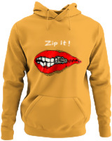 Φούτερ με κουκούλα - Zip It - Color Thumbnail Κίτρινο Χρυσό