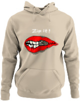 Φούτερ με κουκούλα - Zip It - Color Thumbnail Μπέζ