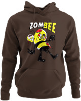 Φούτερ με κουκούλα - Zombee - Color Thumbnail Καφέ