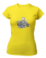 T-Shirt Στενή Γραμμή Γυναικείο - Zoro Collage - Color Thumbnail Κίτρινο