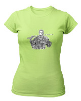 T-Shirt Στενή Γραμμή Γυναικείο - Zoro Collage - Color Thumbnail Λαχανί