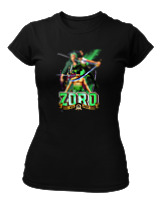 T-Shirt Στενή Γραμμή Γυναικείο - Zoro Evolution - Color Thumbnail Μαύρο