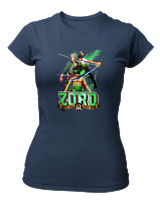 T-Shirt Στενή Γραμμή Γυναικείο - Zoro Evolution - Color Thumbnail Σκούρο Μπλε