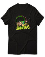 T-Shirt  Γυναικείο - Zoro Vs Mihawk - Color Thumbnail Μαύρο