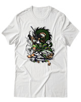 T-Shirt Αντρικό - Zoro Wano - Color Thumbnail Άσπρο