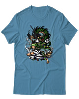 T-Shirt Αντρικό - Zoro Wano - Color Thumbnail Τιρκουάζ