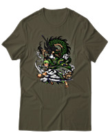 T-Shirt Αντρικό - Zoro Wano - Color Thumbnail Χακί