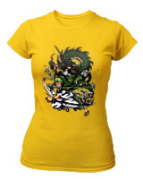 T-Shirt Στενή Γραμμή Γυναικείο - Zoro Wano - Color Thumbnail Χρυσό Κίτρινο
